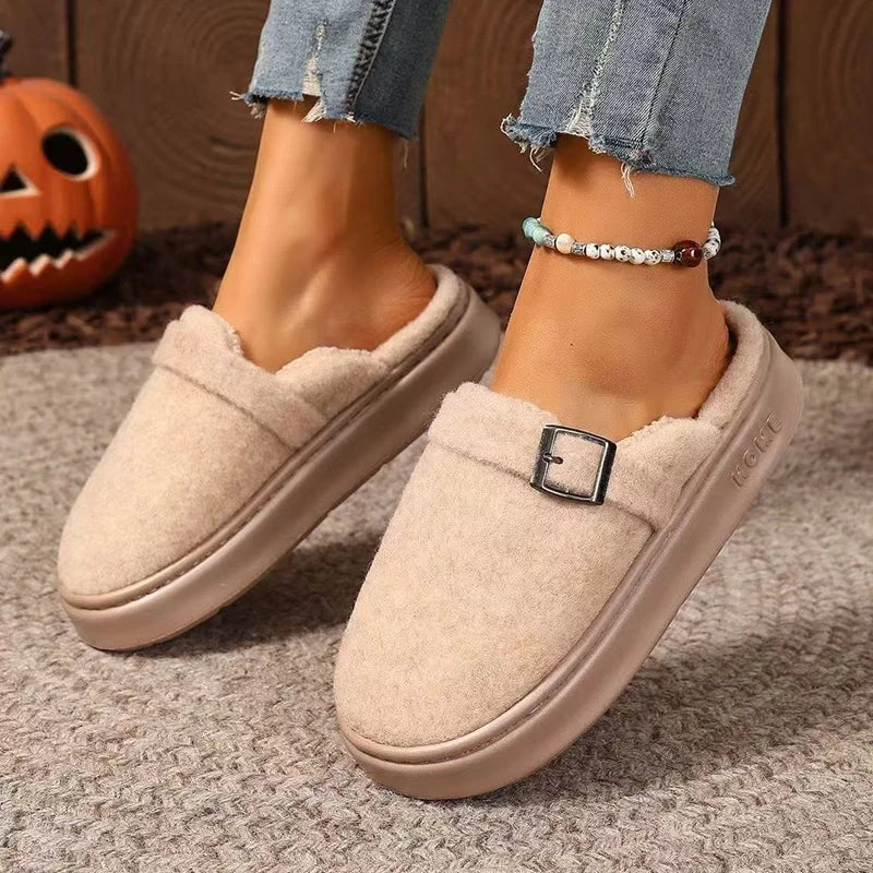 Plush Fur Indoor Slippers – Cosy Winter House Shoes