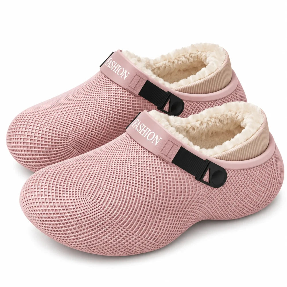 Fleece Lined Clog Slippers – Warm Water-Resistant Clogs