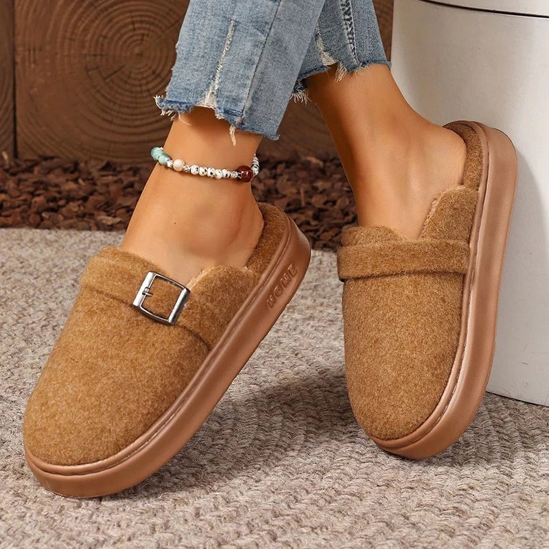 Plush Fur Indoor Slippers – Cosy Winter House Shoes