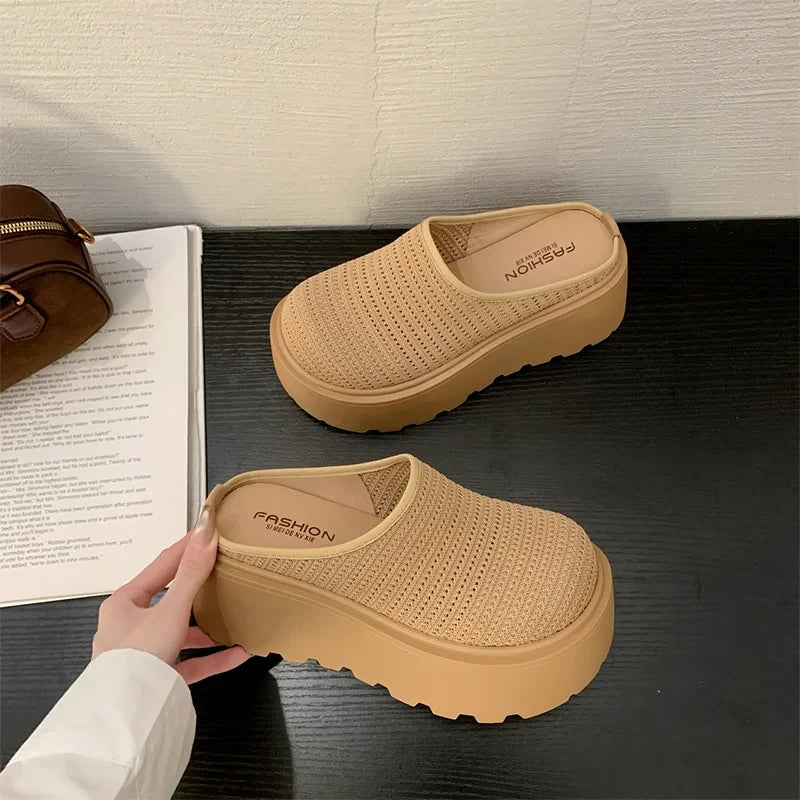 Thick Platform Cloud Slides – Puffy Indoor Lounge Slippers