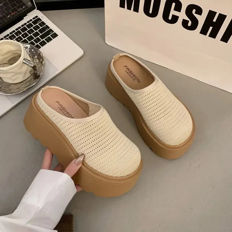 Thick Platform Cloud Slides – Puffy Indoor Lounge Slippers