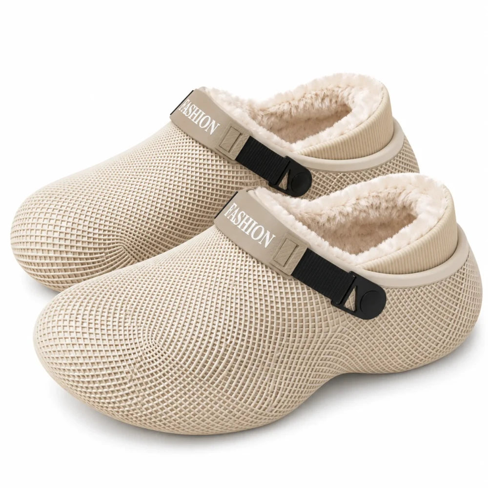 Fleece Lined Clog Slippers – Warm Water-Resistant Clogs
