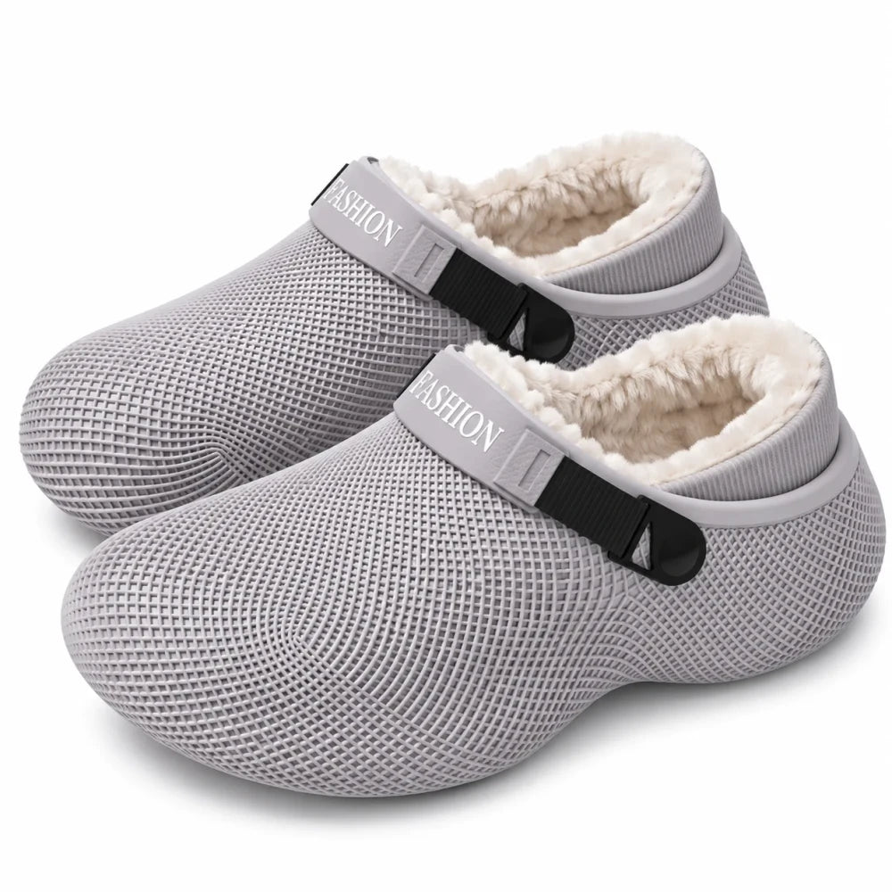 Fleece Lined Clog Slippers – Warm Water-Resistant Clogs