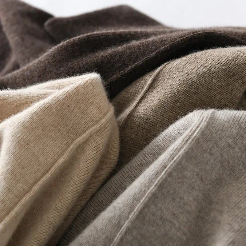 Plush Cashmere Knit Wide Leg Pants