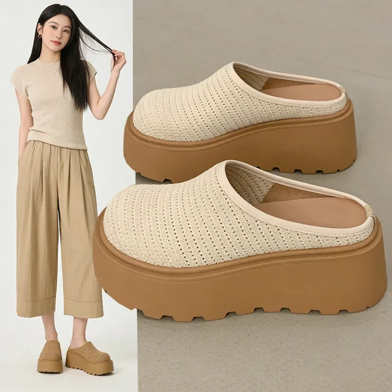 Thick Platform Cloud Slides – Puffy Indoor Lounge Slippers
