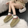 Viral Cosy Fur Lined Platform Slippers – Winter Warmth