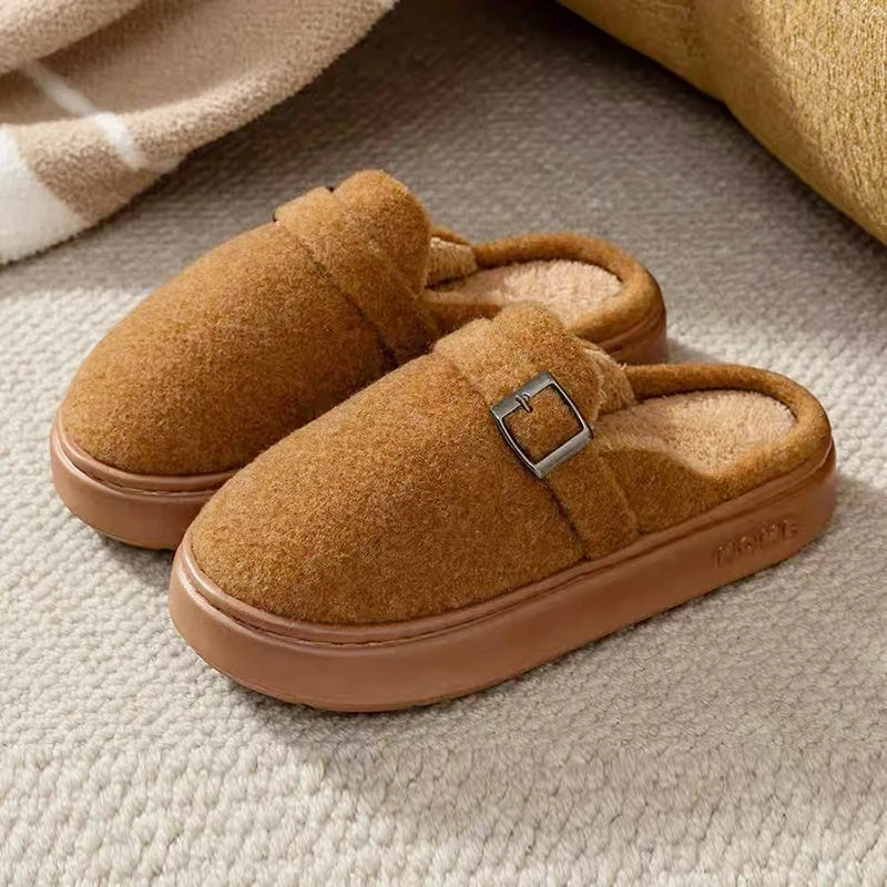 Plush Fur Indoor Slippers – Cosy Winter House Shoes